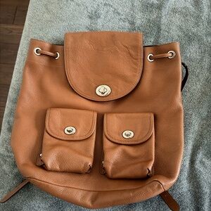 Coach Tan Leather Women's Backpack